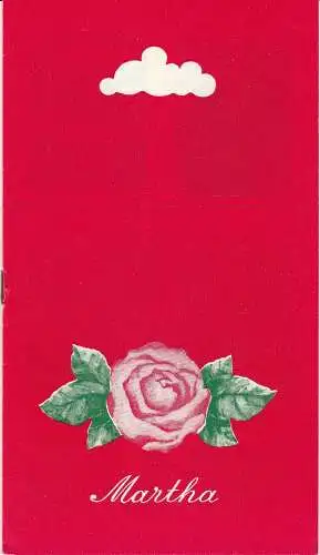 Landesbühnen Sachsen, Christian Pötzsch, Volkmar Spörl, Thomas Sprink, Karl Koppe: Programmheft Friedrich von Flotow: MARTHA. Premiere 12. Mai 1979 Spielzeit 1978 / 79 Heft 10. 
