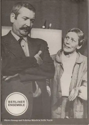 Berliner Ensemble am Bertolt-Brecht-Platz, Manfred Wekwerth, Karl-Heinz Drescher, Percy Paukschta / Vera Tenschert ( Fotos ): Programmheft Berliner Ensemble ´80 Spielzeitheft. 