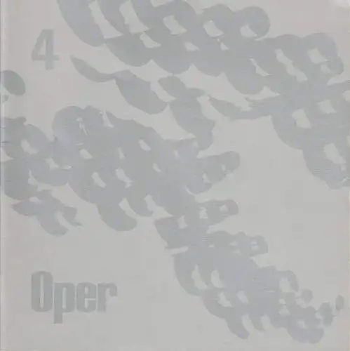 Frankfurter Oper, Christoph von Dohnanyi, Klaus Schultz, Lieselotte Ferstl: MUSIKVERSTÄNDNIS UND INTERPRETATION II Frankfurter Opernhefte 15. Februar 1977 Spielzeit 1976 / 77 Nr. 4 5. Jahrgang. 