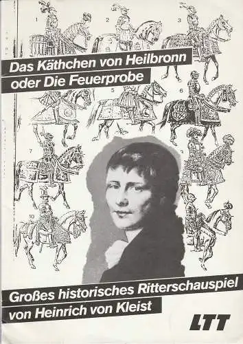 Landestheater Württemberg-Hohenzollern Tübingen, Klaus Pierwoß, Rainer Mennicken: Programmheft Kleist DAS KÄTHCHEN VON HEILBRONN Premiere 10. Februar 1982 Tübingen Spielzeit 1981 / 82. 