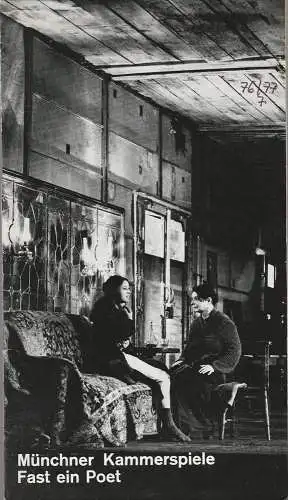 Münchner Kammerspiele, Hans-Reinhard Müller, Wolfgang Zimmermann: Programmheft Fast ein Poet von Eugene O 'Neill Münchner Kammerspiele 1977. 
