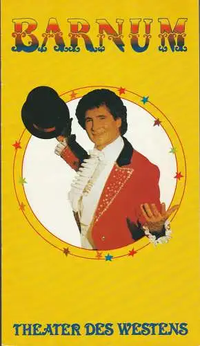 Theater des Westens, Karl Vibach, Anke Hemann: Programmheft BARNUM Theater des Westens Freddy Quinn 1983. 