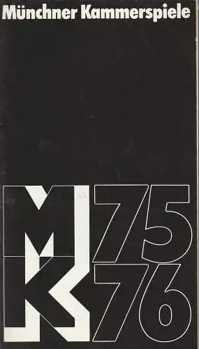 Münchner Kammerspiele, Hans-Reinhard Müller, Wolfgang Zimmermann: Programmheft Shaw: Der Arzt am Scheideweg Münchner Kammerspiele 1975. 