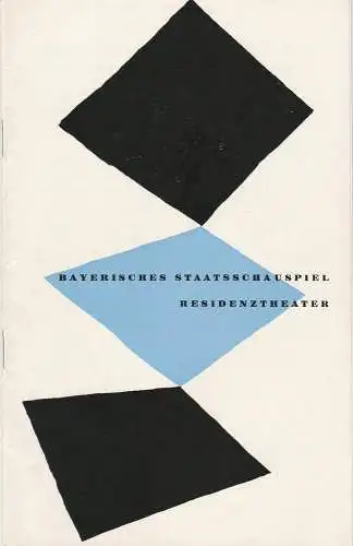 Bayerisches Staatsschauspiel Helmut Henrichs, Walter Haug: Programmheft DIE KLUGE NÄRRIN Bayerisches Staatsschauspiel 1959. 