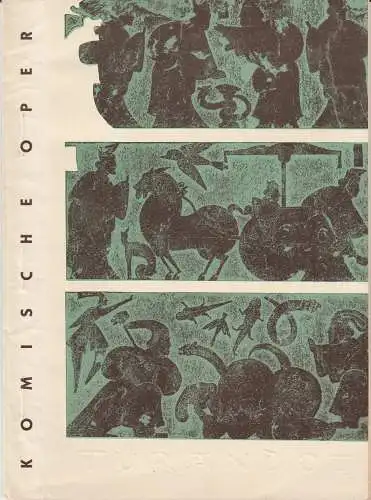 Komische Oper, Martin Vogler, Rudolf Heinrich: Programmheft Giacomo Puccini TURANDOT Komische Oper 1961. 