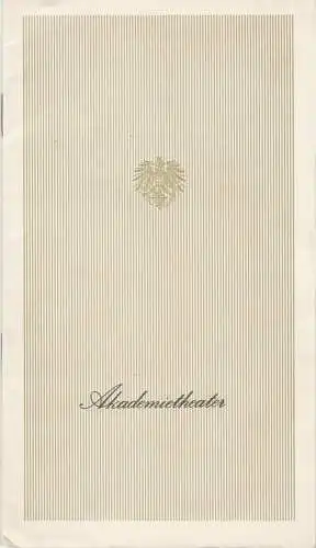 Burgtheater, Lothar Knessl, Jacques Stauber: Programmheft Wolfgang Hildesheimer MARY STUART 6. November 1971 Akademietheater Spielzeit 1971 / 72 Heft 3. 