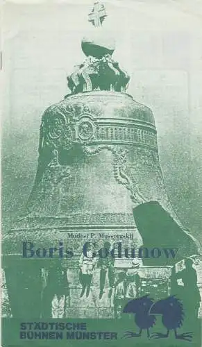Städtische Bühnen Münster, Karl Wesseler, Klaus-Edgar Wichmann: Programmheft Modest P. Mussorgskij BORIS GODUNOW Städtische Bühnen Münster 1983. 