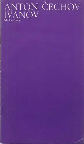 Staatliche Schauspielbühnen Berlins, Hans Lietzau, Jona Ostfeld: Programmheft Anton Cechov IVANOV Premiere 19. September 1974 Schiller-Theater Spielzeit 1974 / 75 Heft 37. 