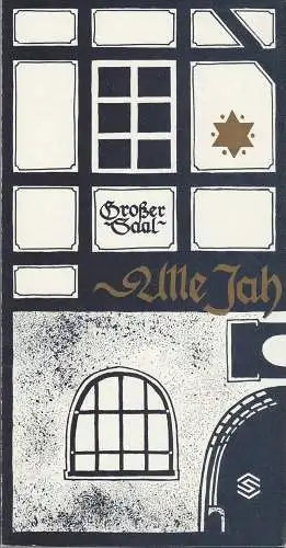 Stadthalle Karl-Marx-Stadt, Roland Haase, Brigitte Dietrich: Programmheft ALLE JAHRE WIEDER Stadthalle Karl-Marx-Stadt 1986. 