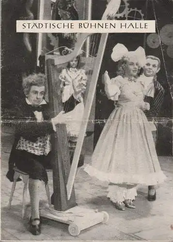 Städtische Bühnen Halle, Wilhelm Gröhl: Programmheft Peter Cornelius DER BARBIER VON BAGDAD  Bühnen Halle ca. 1946. 