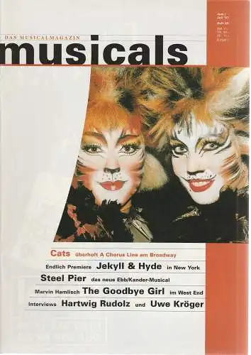Klaus-Dieter Kräft, Gerhard Knopf: musicals Das Musicalmagazin Juni / Juli 1997 Heft 65. 