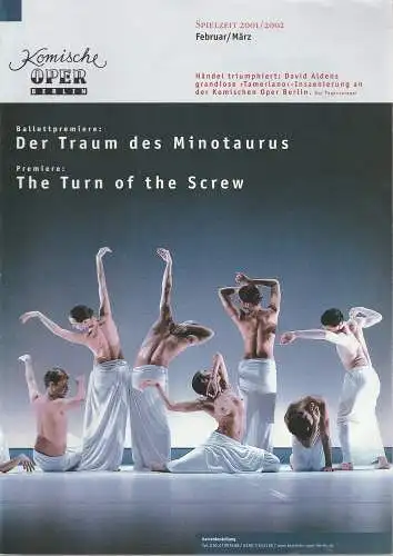 Komische Oper Berlin, Albert Kost: Komische Oper Berlin Februar / März Spielzeit 2001 / 2002. 