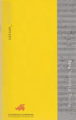 Konzerthaus Dortmund, Philharmonie für Westfalen, Ulrich Andreas Vogt, Tilman Schlömp, Gisela Müller: Programmheft Herzog Blaubarts Burg 18. Januar 2003 Saison 2002 / 2003. 
