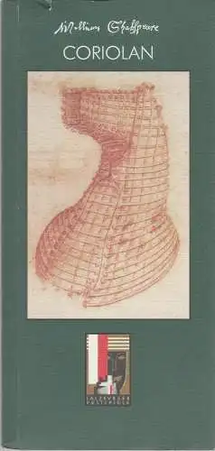 Salzburger Festspiele 1993, Karl-Ernst Herrmann, Gundl Hradil: Programmheft William Shakespeare CORIOLAN Salzburger Festspiele 1993. 