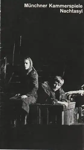 Münchner Kammerspiele, Hans-Reinhard Müller, Wolfgang Zimmermann, Hildegard Steinmetz ( Fotos ): Programmheft Maxim Gorki NACHTASYL Münchner Kammerspiele 1976. 