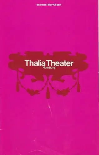 Thalia Theater Hamburg, Boy Gobert, Hannelore Gerber, Rosemarie Clausen ( Szenenfotos ): Programmheft Friedrich Dürrenmatt KÖNIG JOHANN Spielzeit 1970 / 71. 