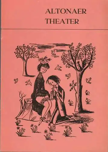 Altonaer Theater, Hans Fitze, Wilhelm Allgayer, Günther Riebold, Rena Prozesky, Jutta Ungelenk-Stamp ( Fotos ): Programmheft Roman Niewiarowicz ICH LIEBE DICH Altonaer Theater 1975. 
