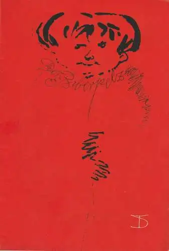 Deutsches Theater Berlin, Staatstheater der DDR, Wolfgang Langhoff, Kurt Seeger, Werner Klemke ( Grafik ): Programmheft Gerhart Hauptmann DER BIBERPELZ Eine Diebskomödie. 
