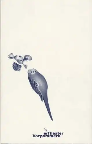 Vorpommersche Theater- und Sinfonieorchester GmbH, Rüdiger Bloch, Anne-Sylvie  König, Kerstin Schürmann: Programmheft DIE ZOOGESCHICHTE von Edward Albee Theater Vorpommern 1999. 