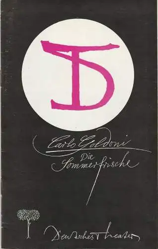 Deutsches Theater und Kammerspiele Berlin Staatstheater der DDR, Gerhard Wolfram, Kurt Seeger, Heinz Rohloff: Programmheft Carlo Goldoni: DIE SOMMERFRISCHE Deutsches Theater DDR 1974. 