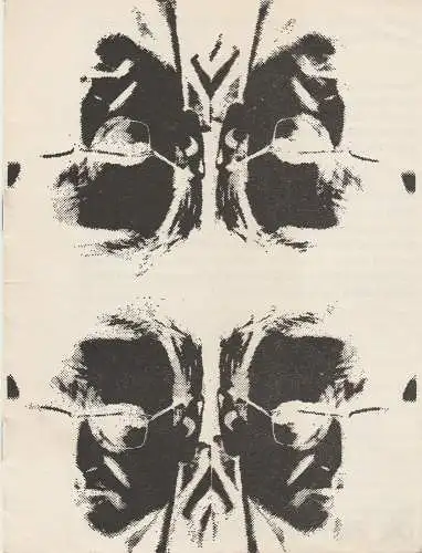 Vereinigte Bühnen Graz Steiermark, Reinhold Schubert, Gerald Szyszkowitz: Programmheft DIE ZIMMERSCHLACHT Martin Walser Bühnen Graz Steiermark 1969. 