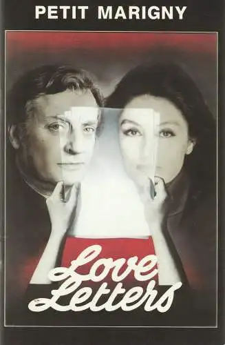 Petit Marigny, Le Theatre Marigny, Lars Schmidt, Willy Fischer, Dominique Wallut: Programmheft A. R. Gurney LOVE LETTERS Petit Marigny, Le Theatre Marigny 1990. 