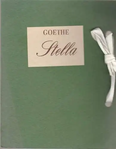 Theater im Palast, Karl Mickel, Hartwig Wolfframm: Programmheft Johann Wolfgang Goethe STELLA Premiere 14. Dezember 1980 ( 14. 12 . 1980 ). 