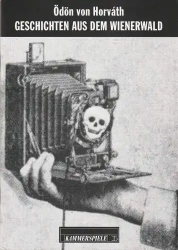 Deutsches Theater und Kammerspiele Berlin, Thomas Langhoff, Susanne Thelemann, Heinz Rohloff: Programmheft von Horvath GESCHICHTEN AUS DEM WIENER WALD Deutsches Theater 1995. 