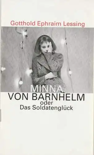 Deutsches Theater und Kammerspiele, Thomas Langhoff, Hans Nadolny, Alexia Hermann, Levin D. Röder: Programmheft Lessing MINNA VON BARNHELM Kammerspiele Berlin 1999. 