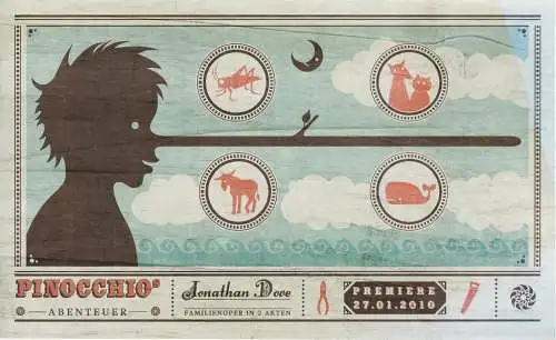 Staatsoper Stuttgart, Albrecht Puhlmann, Barbara Tacchini, Janis Vollert, Sofie Kienzle: SPIELEHEFT Jonathan Dove PINOCCHIOS ABENTEUER Staatsoper Stuttgart 2010. 