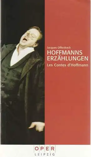 Oper Leipzig, Henri Maier, Bernhard Helmich: Programmheft Jacques Offenbach HOFFMANNS ERZÄHLUNGEN Oper Leipzig 2001. 