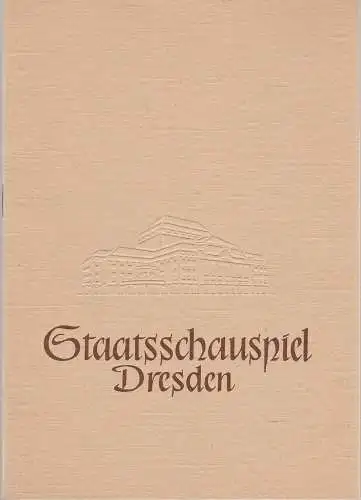 Staatsschauspiel Dresden, Heinrich Allmeroth, Heinz Pietzsch: Programmheft Bertolt Brecht DAS LEBEN DES GALILEI Staatsschauspiel Dresden 1957. 