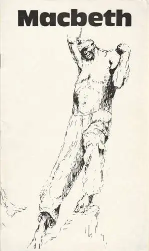 Städtische Theater Karl-Marx-Stadt, Gerhard Meyer, Doris Tschierschky, Ilona Langer: Programmheft William Shakespeare MACBETH Theater Karl-Marx-Stadt 1978. 