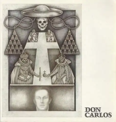 Hamburgische Staatsoper, Chistoph von Dohnanyi, Peter Dannenberg, Ingeborg Bernerth, Barbara Hering: Programmheft Giuseppe Verdi DON CARLOS Hamburgische Staatsoper 1981. 