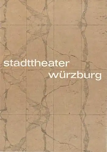 Stadttheater Würzburg, Herbert Decker, Hermann Koch, Wolf-Dieter Wild, E. Hahn ( Szenenfotos ): Programmheft Anton Tschechow DER KIRSCHGARTEN 16. April 1969 Spielzeit 1968 / 69 Heft 7. 
