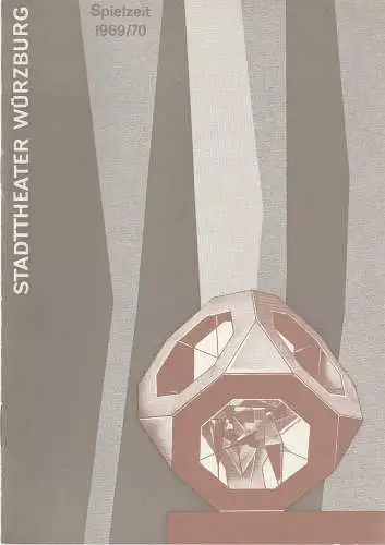 Stadttheater Würzburg, Herbert Decker, Hermann Koch, E. Hahn und Irma de Selliers ( Szenenfotos ): Programmheft William Shakespeare WAS IHR WOLLT Stadttheater Würzburg 1970. 