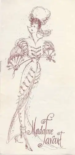 Landestheater Altenburg, Komm. Intendant Franz Broesicke, Herta Grosse, Harry Kleinhempel: Programmheft Jacques Offenbach MADAME FAVART Landestheater Altenburg 1956. 