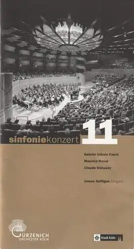 Gürzenich-Orchester Köln, Birgit Heinemann, Christiane Morgenstern, Matthias Corvin: Programmheft SINFONIEKONZERT 11 Gürzenich-Orchester Köln 2008. 