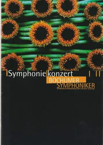 Stadt Bochum, Der Oberbürgermeister, Bochumer Symphoniker, Kerstin Schüssler, Thorsten Wagner: Programmheft BOCHUMER SYMPHONIKER SYMPHONIEKONZERT Stadt Bochum 2001. 