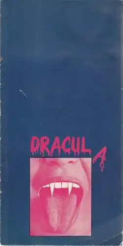 Städtische Bühnen Nürnberg, Rudolf Sparing, Rainer Lindau: Programmheft DRACULA Spielzeit 1971 / 72. 