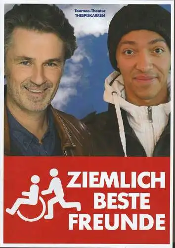 Tournee Theater Thespiskarren, Ulrike Brambeer, Matthias Stutte ( Szenenfotos ): Programmheft ZIEMLICH BESTE FREUNDE Tournee Theater Thespiskarren 2014. 