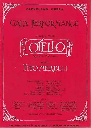 Theater am Kurfürstendamm, Direktion Wölffer, Gastspiele Berlin, Kay Frotscher, Birgit Bossen, Joachim Hiltmann ( Fotos ): Programmheft Ken Ludwig OTELLO DARF NICHT PLATZEN Spielzeit 1994 / 95. 