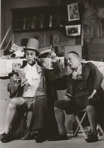 Paul Bildt: Szenenfoto PAUL BILDT und Ernst Deutsch in Die verlorenen Schuhe AUTOGRAPH 1952. 