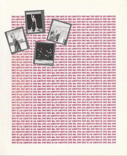 Hamburgische Staatsoper, Peter Ruzicka, Gerd Albrecht, Angela Dauber: Programmheft ZWEI MAL ZWEI Vier Choreographien von Mats Ek und Lar Lubovitch Premiere 20. Dezember 1992. 