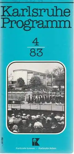 Verkehrsverein Karlsruhe, Günther Heyden: Karlsruhe Programm 4 / 83. 