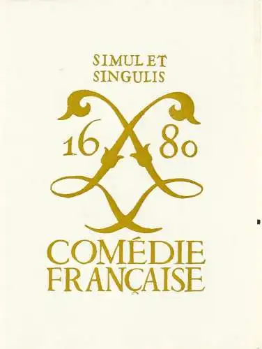 Comedie Francaise: Programmheft Moliere DOM JUAN Comedie Francaise 1968. 
