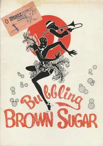 Theater des Westens: Programmheft BUBBLING BROWN SUGAR Theater des Westens 1982. 