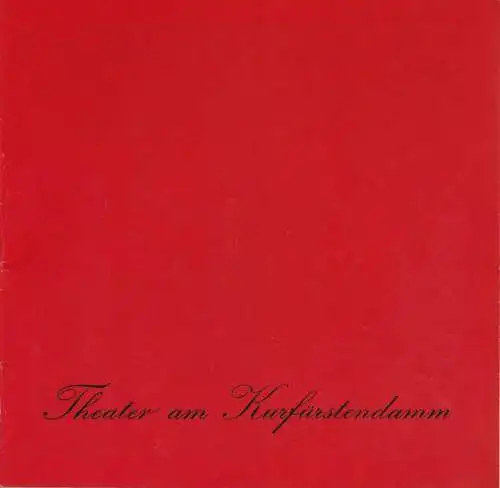 Theater am Kurfürstendamm, Direktion Wölffer, Brigitte Wölffer-Wenkel, Michael Haensel, Wolfgang H. Koch ( Fotos ): Programmheft Yves Jamaique ACAPULCO, MADAME Spielzeit 1978 / 79. 