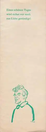 Bühnen der Stadt Magdeburg Maxim Gorki, Hans-Diether Meves, Heiner Maaß: Programmheft Uraufführung Rudi Strahl NOCH MAL EIN DING DREHN Magdeburg 1970. 