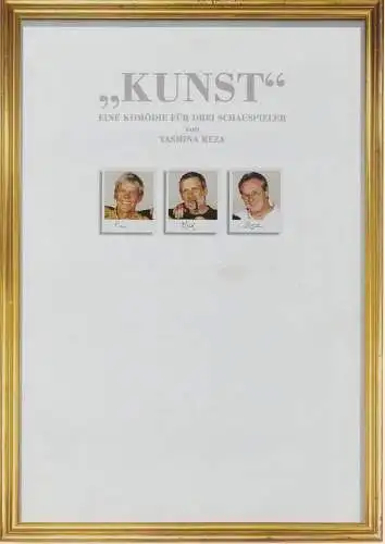 EURO-STUDIO, Konzertdirektion Landgraf, Joachim Landgraf, Fred Berndt, Verena Neumann, Birgit Landgraf: Programmheft Yasmina Reza KUNST Premiere 15. September 1996 Mühlehof Mühlacker Spielzeit 1996 / 97. 